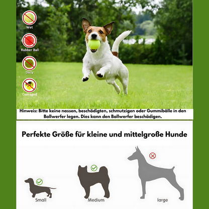 Automatic Dog Ball Launcher - Interactive Fetch Toy (3-9 Meters)