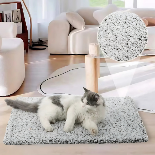 Self-Warming Cat Mat – Heated, Reversible &amp; Washable 