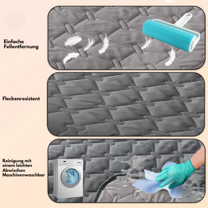 Waterproof Dog Bed Cover - Reversible Furniture Protector 