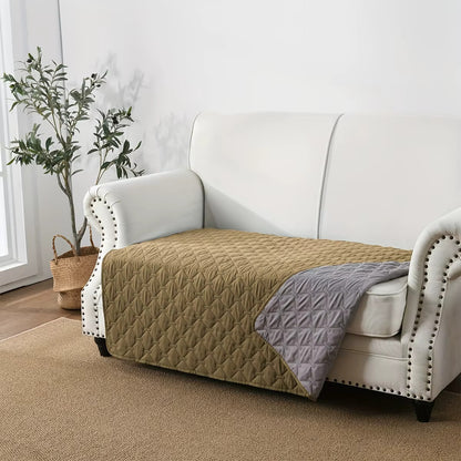 Waterproof Dog Bed Cover - Reversible Furniture Protector 